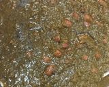 A picture of step 7 of Ghorme sabzi.