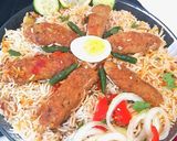 A picture of step 7 of Kabab Biryani.