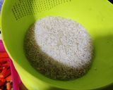 A picture of step 1 of Quick Vegetable biryani with winter vegetables in cooker.