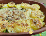 Foto del paso 17 de la receta: Patatas al horno con bacon y guisantes