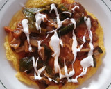 Foto del paso 5 de la receta: Tortilla de huevo con champiñones y rajas