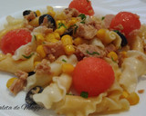 Foto del paso 4 de la receta: Ensalada de pasta con sandía