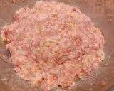 A picture of step 4 of Our Family's Super Delicious Gyoza Filling.