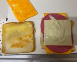 A picture of step 4 of Korean Toast Sandwich.