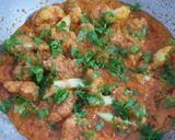 A picture of step 8 of Achari Gobhi.