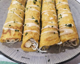 Foto del paso 8 de la receta: Crêpe de calabaza con gulas y langostinos