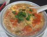 A picture of step 5 of Hot & Sour Soup.