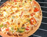 Hình bước làm 5 của món Pizza trứng ngẫu hứng