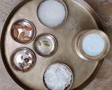 A picture of step 1 of Milk Rice Flax(Poha) Sharad Poonam Special.