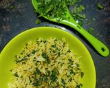 A picture of step 4 of Methi Fried Rice.