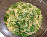A picture of step 5 of Spinach, Cheese and Bacon Crustless Quiche.