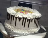 A picture of step 37 of Chocolate cake with whipped cream frosting.