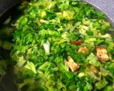 Pas rețetă Ciorbă 🥣de salată verde🥬 cu omletă🍳 și afumătură🥓 5 fotografie