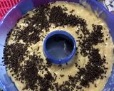 Gambar langkah 4 resipi Kek Pisang Coklat Urai.
