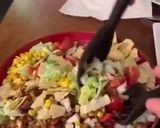 A picture of step 6 of California Pizza kitchen the original BBQ Chicken chopped salad.