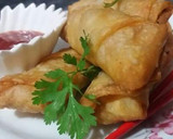 A picture of step 5 of Spring Rolls.🌈🌈🌺 .