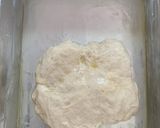 A picture of step 3 of Overnight 89% Hydration Garlic and Rosemary Focaccia.