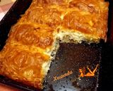 A picture of step 5 of Polítiki Kaseropita (Cheese Pie from Constantinople).