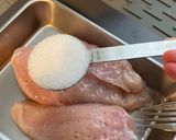 A picture of step 1 of Bang bang chicken 🇨🇳 - with tips to cook breast chicken moist and tender 🐓.