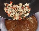 A picture of step 6 of Hot 'n' Sour Chicken soup.