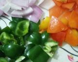 A picture of step 4 of Kadhai Paneer.