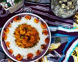 A picture of step 4 of Medium size Prawn 🍤 curry.