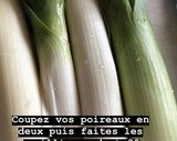Une image de l'étape 2 de Poireaux béchamel entourés de jambon.