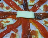 Foto del paso 5 de la receta: Primer pizza del año de jamón y morrón compartida con amigas