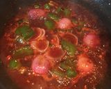 A picture of step 8 of Chilli Chicken (dry).