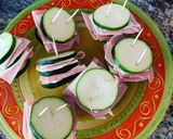 Foto del paso 2 de la receta: Riquísimos san jacobos de calabacín, jamón York y tranchetes