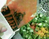 A picture of step 5 of Bhindi masala.