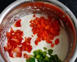 A picture of step 3 of Veg Rava Paniyaram.