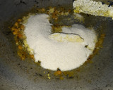 A picture of step 3 of Upma with dahi handi.