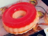 Strawberry egg pudding