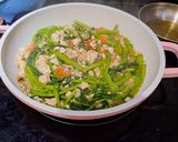 Foto langkah ke 4 dari resep Tumis Kangkung Tahu Pedas.