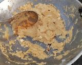 A picture of step 2 of Jaggery Wheat Flour Halwa.
