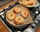 A picture of step 7 of Sourdough Bagels 🥯.