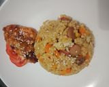 Foto langkah ke 4 dari resep Nasgor sosis ayam barbeque.