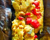 Foto langkah ke 9 dari resep Pepes Salmon Tahu.