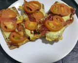 Foto del paso 3 de la receta Tostas gratinadas con jamón crujiente