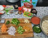 A picture of step 6 of Red sauce vegetables Italian pasta.