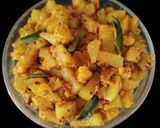 A picture of step 4 of Watermelon rind subji.