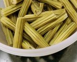 A picture of step 1 of Green Lentils Drumstick Curry.