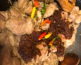 A picture of step 4 of Bicol Express.