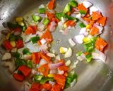 A picture of step 2 of Minestrone soup.