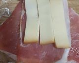 Sajttal sonkával töltött karaj főtt császár szalonnába csomagolva recept fázis 2 fotója