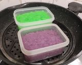 Foto langkah ke 6 dari resep Bongko Pontianak 2 Rasa|Pandan & Taro.