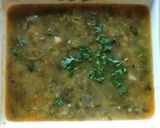A picture of step 3 of Moong dal and Sponge gourd sabji.