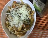 A picture of step 4 of Vegetable Linguine Pasta.