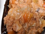 Berenjenas rellenas de atún en freidora de aire